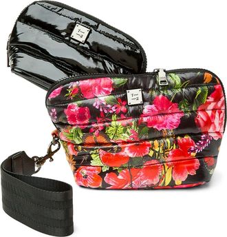 Think Royln Double Stash Set of 2 Zip-Top Travel Pouches in Floral at Nordstrom