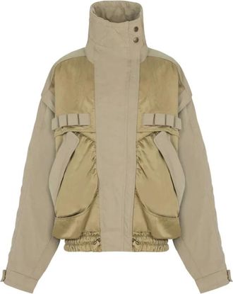 Balmain Light Jackets, female, Green, Size: XS Outerwear Balmain