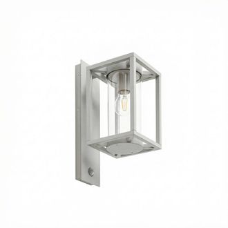 Lucande L&aacute;mpara de pared exterior de aluminio gris
