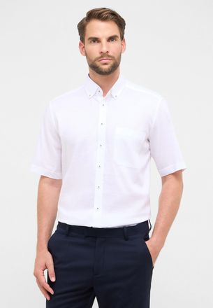 Eterna Kurzarmhemd ETERNA COMFORT FIT, Herren, Gr. L, US-Gr&ouml;ssen, wei&szlig;, 48% Baumwolle, 52% Lyocell, normal, Hemden Kurzarmhemd, EASY IRON (b&uuml;gelleicht)