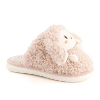 Andrea Womens Cozy Bunny Slippers with Plush Faux Fur