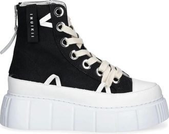 INUIKII Sneakers alte Matilda in tela - Nero