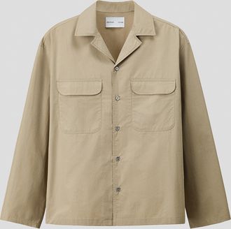 H&M Freizeithemd aus Baumwolle in Loose Fit - Green