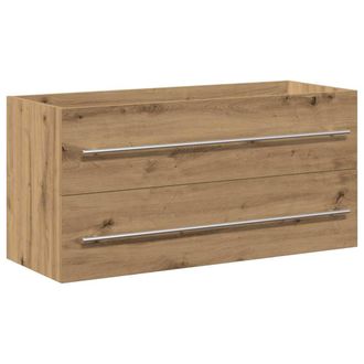 vidaXL Mueble Para Lavabo De Ba&ntilde;o, Roble Artesanal, 100 X 38,5 X 48 Cm, Madera De Ingenier&iacute;a Vidaxl