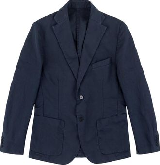 Original Vintage Single-breasted Jasje - Heren - Blazers - Blauw - M - Katoen - Jassen