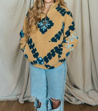 Tasha Polizzi Fleece Pullover In Wheat