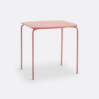 La Redoute Interieurs Vierkante metalen tuintafel, Dune