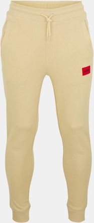 HUGO BOSS Hugo Mens Closed Hem Fleece Joggers in Open Beige - Size X-Large