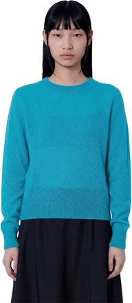 STUDIO NICHOLSON Jersey Eyla de cuello redondo - Knitwear - Mujer - Azul - 2XS
