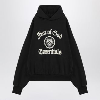 Fear of God Black Hoodie With University Logo
