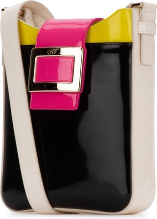 Roger Vivier Womens Crossbody Bag Multicolor Patent Leather