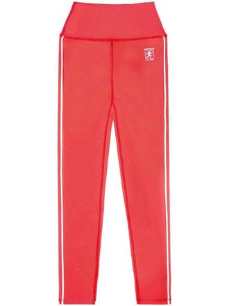 Sporty & Rich Runner Box leggings - women - Nylon/Spandex/Elastane - M - Red