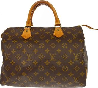 Louis Vuitton Speedy Monogram Canvas Brown Canvas Handbag (Pre-Owned)