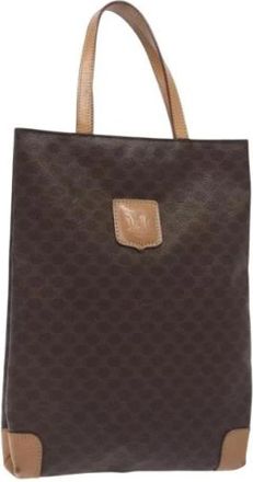 Celine Tweedehands leren handtassen - Dames - Vintage Handtas - Bruin - ONE Size - Leer - Vintage