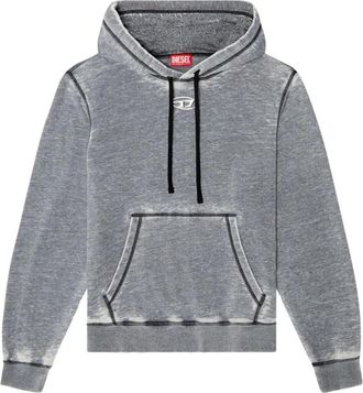 Diesel S-Ginn-Hood-Pak Sweatshirt - Heren - Hoodies - Grijs - M - Katoen - Hoodies & sweatvesten