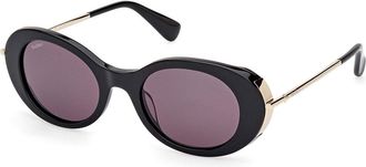 Max Mara MM0080 01A Womens Sunglasses Black Size 51