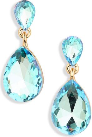 Cara Crystal Drop Earrings in Blue at Nordstrom Rack