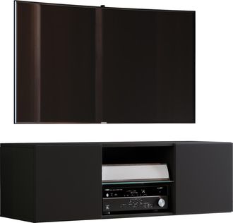 ebuy24 Wood Tv Wall Lowboard Fernseh Jusa 115 40x115x36 - Vcm