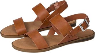 Journee Collection Lavine Womens Sandals Tan : 8.5 M, Faux Leather