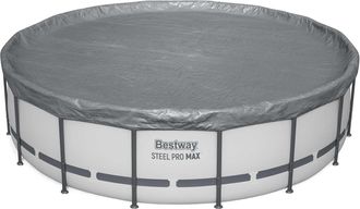 Bestway Cubierta Para Piscina &Oslash;4,88 M Redondo Poli&eacute;ster Gris Bestway