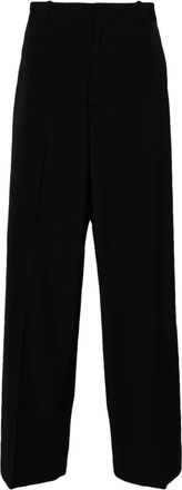 Acne Studios contrast-stitching tailored trousers - men - Cotton/Wool/Recycled Polyester - 46 - Black