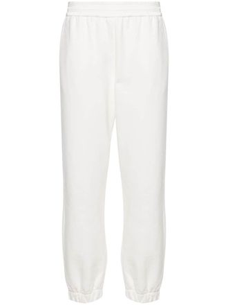 Fabiana Filippi satin-trim cotton track pants - White