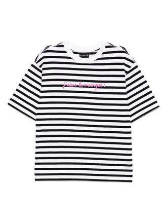 Sport b. Gestreept T-shirt - Zwart