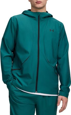 Under Armour Unstoppable Hooded Jacket in Rack Green at Nordstrom, Size Medium