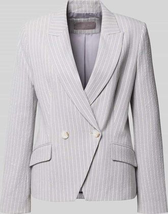 Christian Berg Regular Fit Blazer aus Seersucker mit Streifen und Lurex in Ecru, Gr&ouml;&szlig;e 34