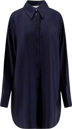 R&oacute;he Rohe Shirts - Dames - Overhemden - Blauw - S - Overhemden