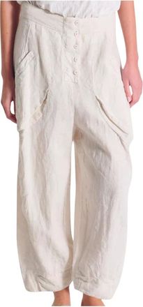 Transit Par-Such Cropped Trousers, female, Beige, Size: XS Trousers