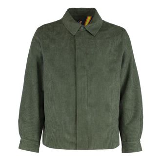 K-Way K-Way, Light Jackets, male, Green, Size: XL Shary Overshirt