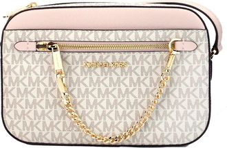 Michael Kors Michael Kors Adult Saffiano Leather Chain Zip Crossbody Womens Handbag