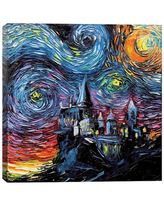 iCanvas Icanvas Van Gogh Never Saw Hogwarts Wall Art By Aja Trier