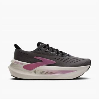 Brooks Womens Glycerin Max 2 Running Shoes In Grey/coconut/metallic