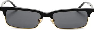 Karen Wazen Occhiali da sole Iris rettangolari - Nero