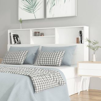 vidaXL Mueble Cabecero Blanco 160x19x103,5 Cm Vidaxl