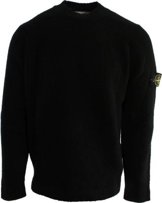 Stone Island trui - Heren - Ronde hals truien - Zwart - M - Wol - Truien & Vesten