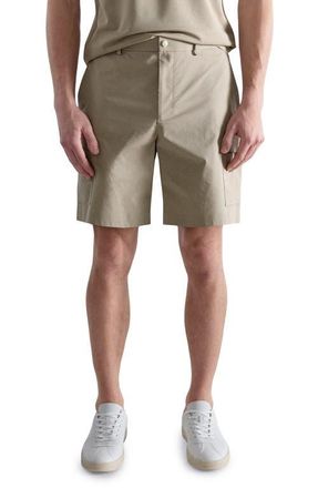 Mango Water Repellent Cargo Bermuda Shorts in Beige at Nordstrom, Size 32