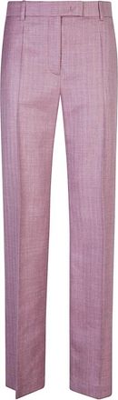 Eleventy Dames, Broeken, Roze, Maat: XS Linnen