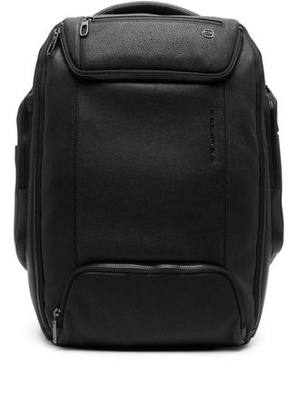 Piquadro Personaliseerbare 15,6 laptop rugzak - Zwart