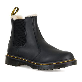 Dr. Martens Leonore Leather Womens Ankle Boots - Black - Size:UK 6.5