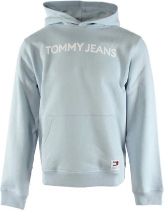 Tommy Hilfiger Hoodies & sweatvesten, Heren, Blauw, L, Katoen, Katoenen Sweater