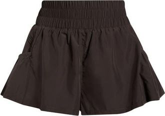 Free People FP Movement Get Your Flirt On Shorts in Chocolate at Nordstrom, Size X-Large