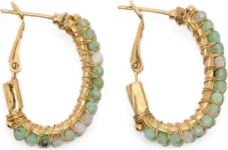 Gas Bijoux Earrings Metallic Hoop Creole Lyre