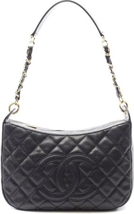 Chanel Matelasse Caviar Shoulder Bag Black