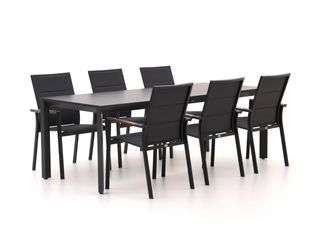 Bellagio la vita attrattiva Bellagio Albinea/Sestino 220cm dining tuinset 7-delig stapelbaar