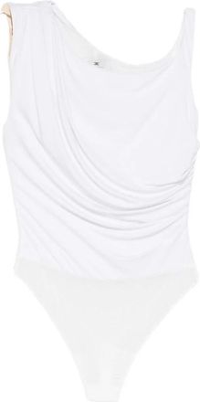 Elisabetta Franchi Body met draperie - Dames - Bodies - Wit - S - Tops