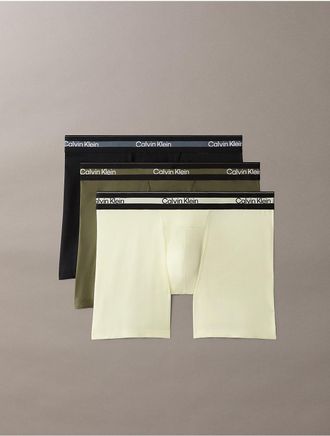 Calvin Klein Mens Icon Active Mesh 3-Pack Boxer Brief - Multi - XL