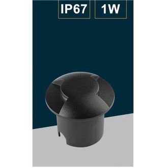 Trade Shop Trade Shop Traesio - Trade Shop - Faretto Calpestabile Led 1w 2 Fasci Luce Lampada Segnapassi Per Esterno Ip67 322